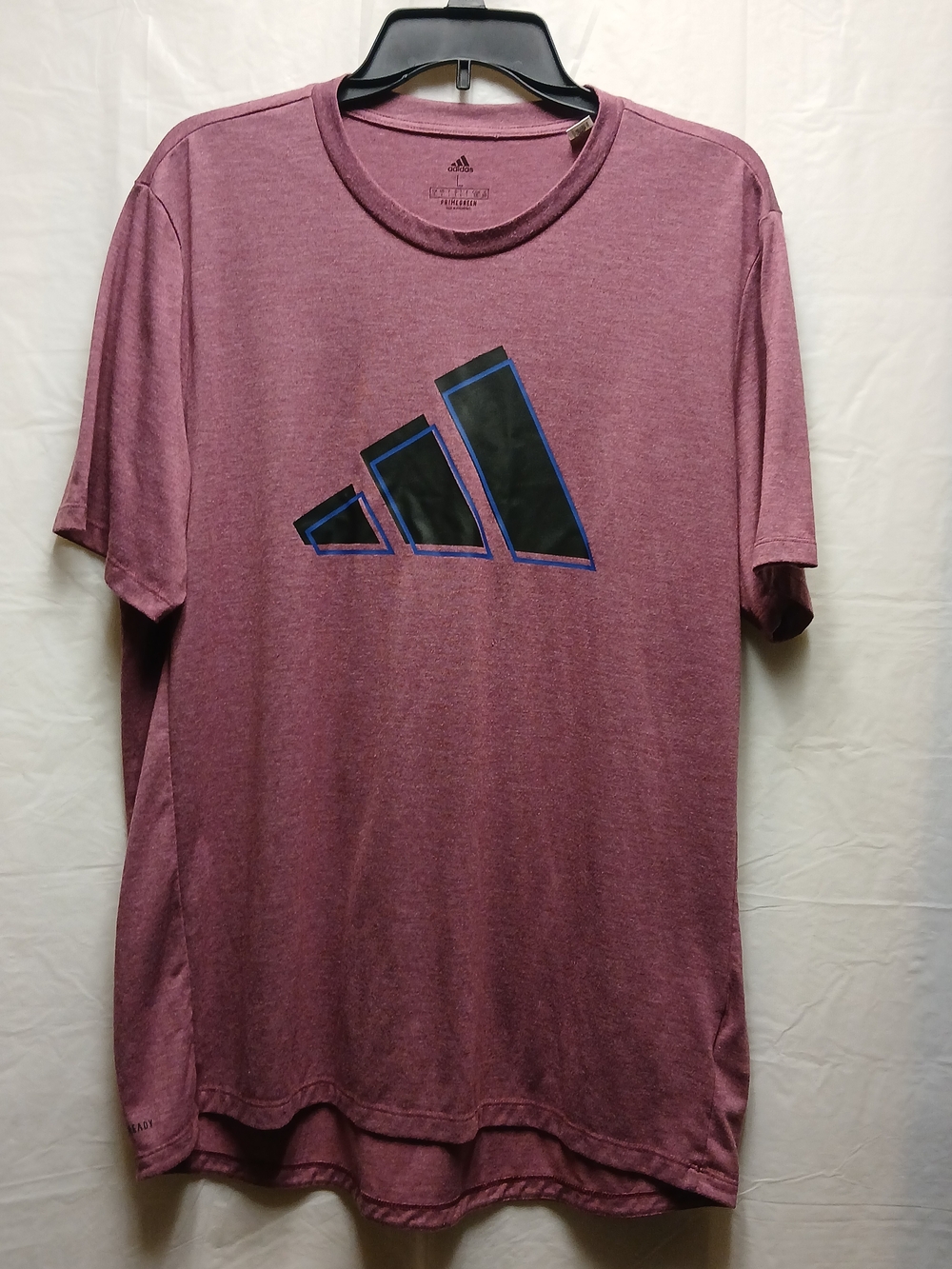 Adidas Men's Maroon Graphic Logo T-Shirt